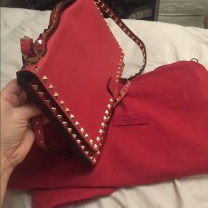 Valentino Rockstud Flap Crossbody Leather Bag